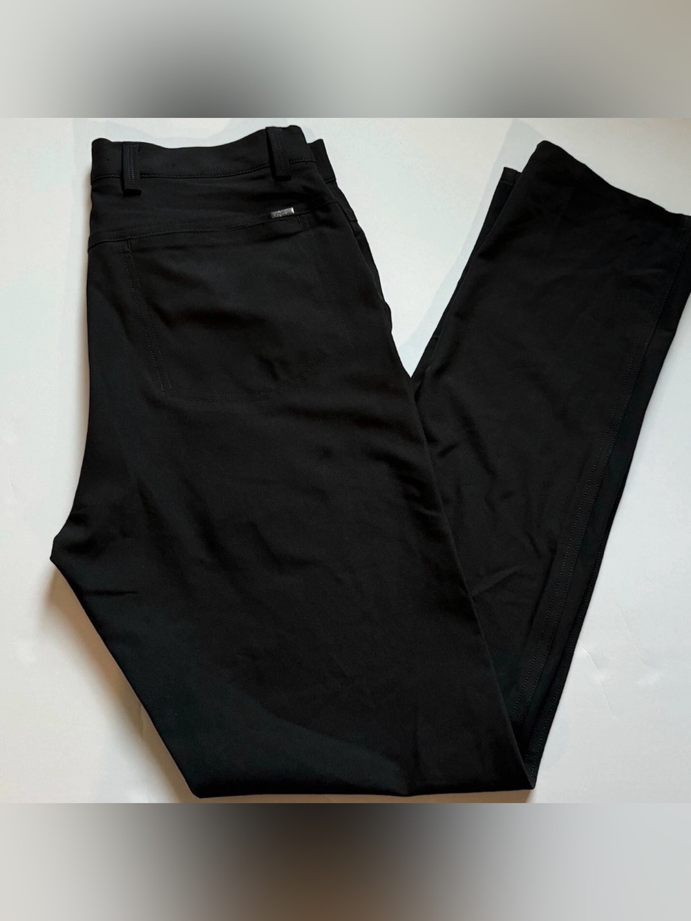 Greg Norman Golf Casual/Dress Pants Men 30x32 Black Stretch Flat Front NEW